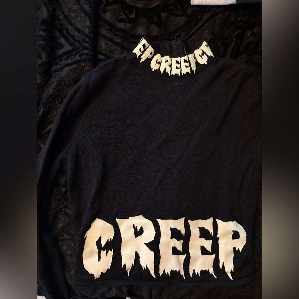 CREEP limited edition Halloween H&M crop sweater